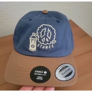 NWOT Stance Blue and Tan Adjustable Cap